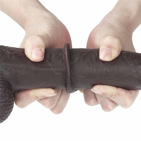 9'' Sliding Skin Dual Layer Dong - Black 9'' Sliding Skin Dual Layer Dong - Black