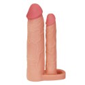 Add 2" Pleasure X Tender Double Penis Sleeve