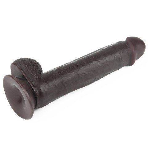 9.5'' Sliding Skin Dual Layer Dong - Black 9.5'' Sliding Skin Dual Layer Dong - Black
