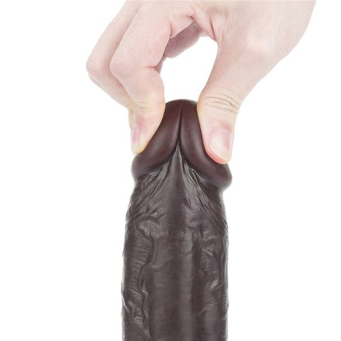9.5'' Sliding Skin Dual Layer Dong - Black 9.5'' Sliding Skin Dual Layer Dong - Black
