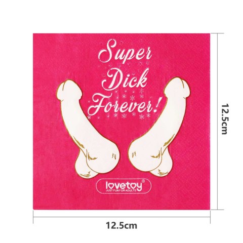 Super Dick Forever Bachelorette Paper Napkins(Pack of 10) Super Dick Forever Bachelorette Paper Napkins(Pack of 10)