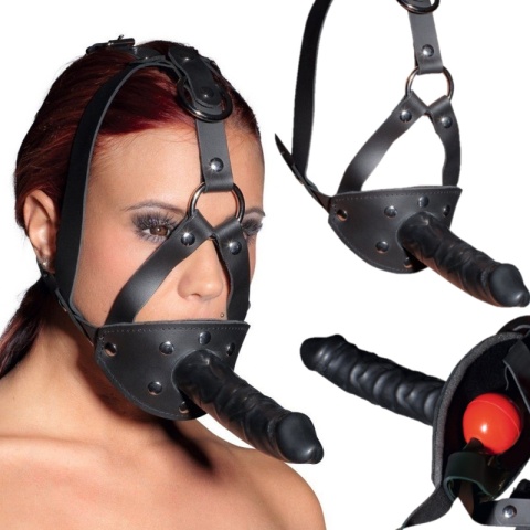 MASKA STRAP-ON KNEBEL KULKA DILDO SEX BDSM MASKA STRAP-ON KNEBEL KULKA DILDO SEX BDSM