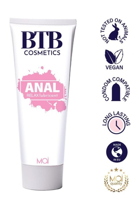 BTB WATER BASED ANAL RELAX LUBRICANT 100ML BTB WATER BASED ANAL RELAX LUBRICANT 100ML