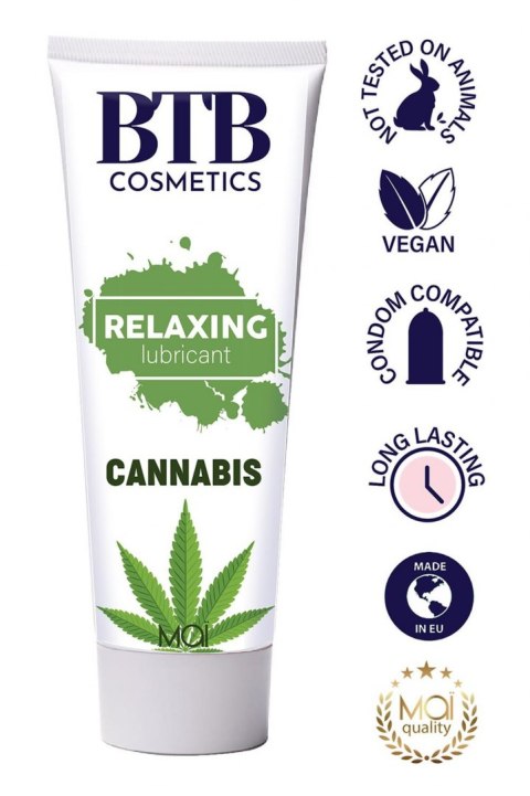 BTB WATER BASED CANNABIS LUBRICANT 100ML BTB WATER BASED CANNABIS LUBRICANT 100ML