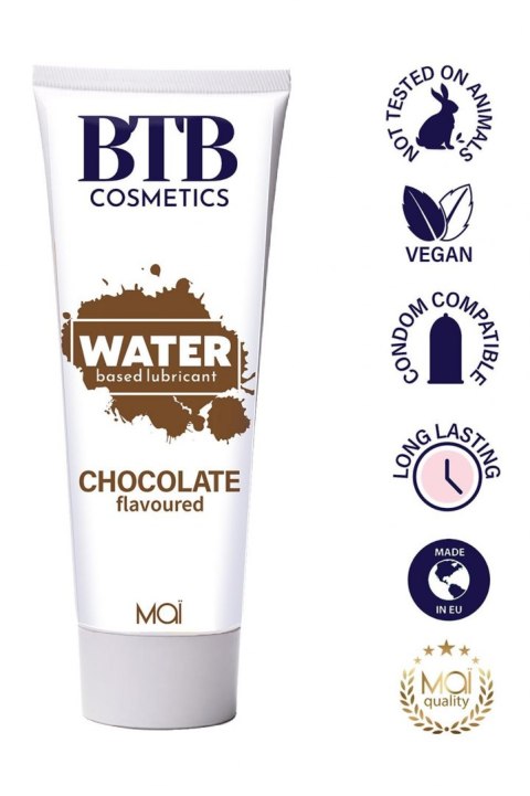BTB WATER BASED FLAVORED CHOCOLAT LUBRICANT 100ML BTB WATER BASED FLAVORED CHOCOLAT LUBRICANT 100ML