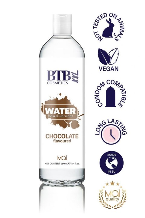 BTB WATER BASED FLAVORED CHOCOLAT LUBRICANT 250ML BTB WATER BASED FLAVORED CHOCOLAT LUBRICANT 250ML