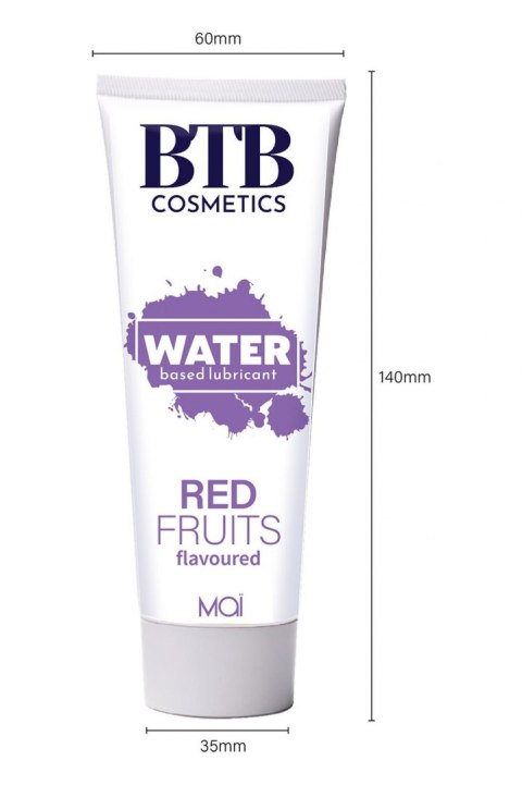 BTB WATER BASED FLAVORED RED FRUITS LUBRICANT 100ML BTB WATER BASED FLAVORED RED FRUITS LUBRICANT 100ML