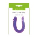 SOLIDNE DILDO PODWÓJNA PENETRACJA WAGINALNO ANALNY DILDO- ME YOU US MINI DOUBLE DONG PINK