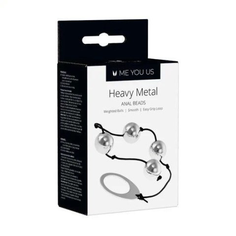 KULKI- ME YOU US HEAVY METAL ANAL BEADS SILVER KULKI- ME YOU US HEAVY METAL ANAL BEADS SILVER