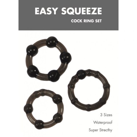 Pierścień-Easy Squeeze Cock Ring Set Linx