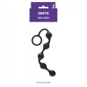PLUG KORALIKI KULKI ANALNE KOREK ANALNY STYMULUJE PLUG/KULKI-ONYX SILICONE ANAL BEADS