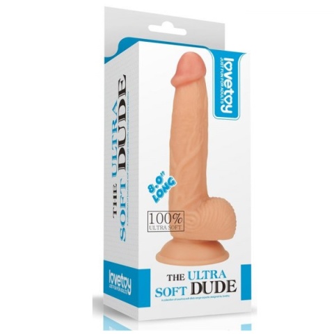 DILDO Z PRZYSSAWKĄ REALISTYCZNE ŻYŁY JĄDRA 20 CM