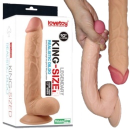 DILDO Z PRZYSSAWKĄ SZTUCZNY PENIS GRUBY DUŻY XXL