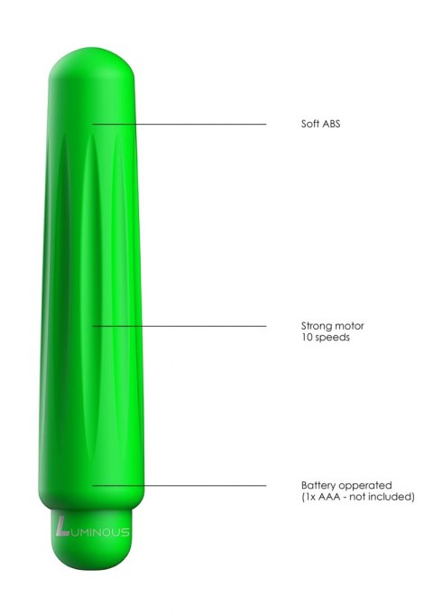 DELIA - ABS BULLET WITH SLEEVE - 10-SPEEDS - GREEN DELIA - ABS BULLET WITH SLEEVE - 10-SPEEDS - GREEN