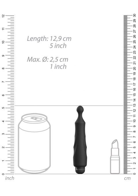 DIDO - ABS BULLET WITH SLEEVE - 10-SPEEDS - BLACK DIDO - ABS BULLET WITH SLEEVE - 10-SPEEDS - BLACK