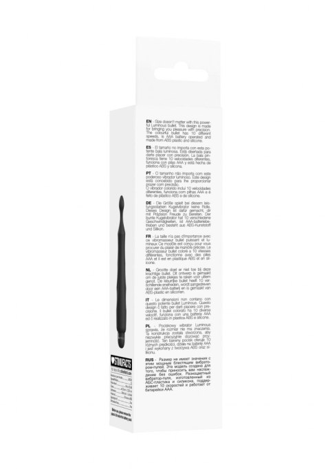 DIDO - ABS BULLET WITH SLEEVE - 10-SPEEDS - BLACK DIDO - ABS BULLET WITH SLEEVE - 10-SPEEDS - BLACK