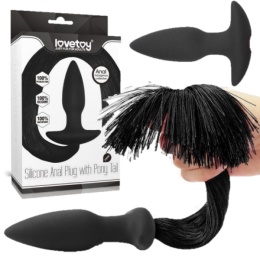 SILIKONOWY KOREK ANALNY KOŃSKI OGON 10,8CM ANAL