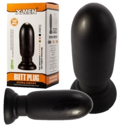 WIELKI KOREK ANALNY XXL PLUG Z PRZYSSAWKĄ ŚR. 7 CM