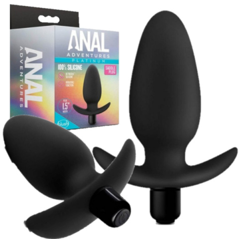 SILIKONOWY KOREKE ANALNY Z WIBRACJAMI STOPER 10 CM SILIKONOWY KOREKE ANALNY Z WIBRACJAMI STOPER 10 CM