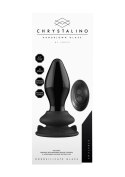STRETCHY - WITH SUCTION CUP AND REMOTE - 10 SPEED - BLACK