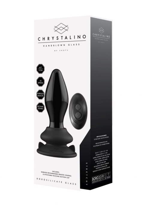 STRETCHY - WITH SUCTION CUP AND REMOTE - 10 SPEED - BLACK STRETCHY - WITH SUCTION CUP AND REMOTE - 10 SPEED - BLACK