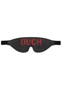BONDED LEATHER EYE-MASK ""OUCH"" - WITH ELASTIC STRAPS