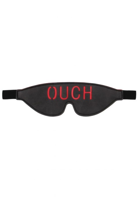 BONDED LEATHER EYE-MASK ""OUCH"" - WITH ELASTIC STRAPS BONDED LEATHER EYE-MASK ""OUCH"" - WITH ELASTIC STRAPS