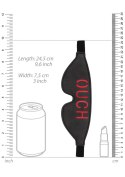 BONDED LEATHER EYE-MASK ""OUCH"" - WITH ELASTIC STRAPS