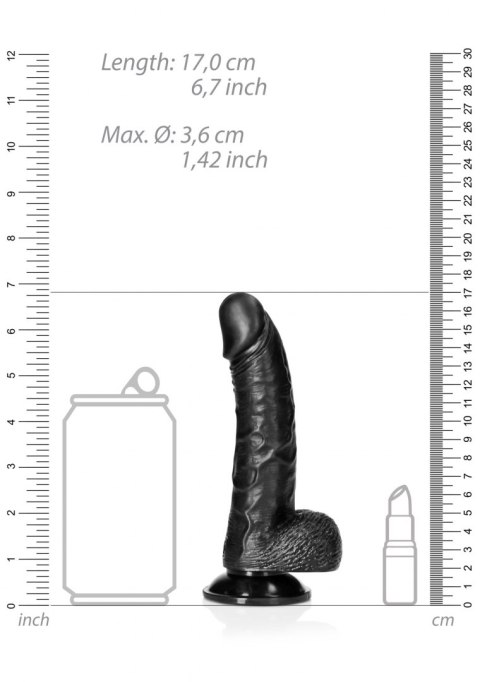 CURVED REALISTIC DILDO BALLS SUCTION CUP - 6""/ 15,5 CM CURVED REALISTIC DILDO BALLS SUCTION CUP - 6""/ 15,5 CM