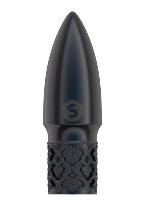 GLITTER - RECHARGEABLE ABS BULLET - GUNMETAL GLITTER - RECHARGEABLE ABS BULLET - GUNMETAL