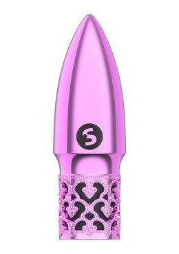 GLITTER - RECHARGEABLE ABS BULLET - PINK