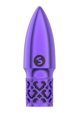 GLITTER - RECHARGEABLE ABS BULLET - PURPLE