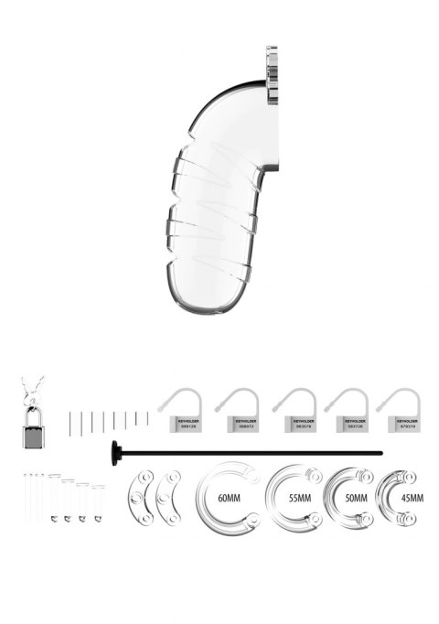 MODEL 17 - CHASTITY - 5.5"" - COCK CAGE - TRANSPARENT MODEL 17 - CHASTITY - 5.5"" - COCK CAGE - TRANSPARENT