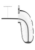 MODEL 17 - CHASTITY - 5.5"" - COCK CAGE - TRANSPARENT