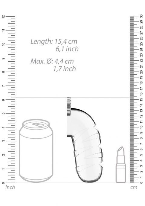 MODEL 17 - CHASTITY - 5.5"" - COCK CAGE - TRANSPARENT MODEL 17 - CHASTITY - 5.5"" - COCK CAGE - TRANSPARENT