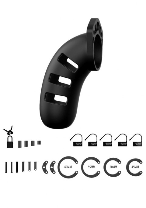 MODEL 21 - CHASTITY - 4.5"" - SILICONE COCK CAGE - BLACK MODEL 21 - CHASTITY - 4.5"" - SILICONE COCK CAGE - BLACK