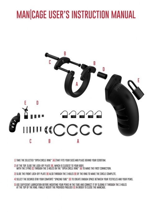 MODEL 21 - CHASTITY - 4.5"" - SILICONE COCK CAGE - BLACK MODEL 21 - CHASTITY - 4.5"" - SILICONE COCK CAGE - BLACK
