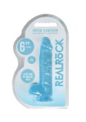 REALISTIC DILDO WITH BALLS - 6""/ 15 CM