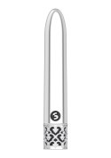 SHINY - RECHARGEABLE ABS BULLET - SILVER