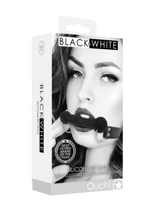 SILICONE BIT GAG - WITH ADJUSTABLE BONDED LEATHER STRAPS SILICONE BIT GAG - WITH ADJUSTABLE BONDED LEATHER STRAPS