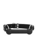 SILICONE BIT GAG - WITH ADJUSTABLE BONDED LEATHER STRAPS