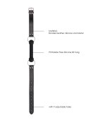 SILICONE BIT GAG - WITH ADJUSTABLE BONDED LEATHER STRAPS