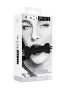 SILICONE BONE GAG - WITH ADJUSTABLE BONDED LEATHER STRAPS