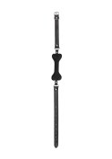 SILICONE BONE GAG - WITH ADJUSTABLE BONDED LEATHER STRAPS