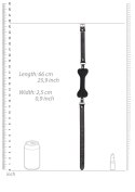 SILICONE BONE GAG - WITH ADJUSTABLE BONDED LEATHER STRAPS