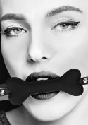 SILICONE BONE GAG - WITH ADJUSTABLE BONDED LEATHER STRAPS