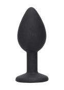 SILICONE BUTT PLUG WITH REMOVABLE JEWEL
