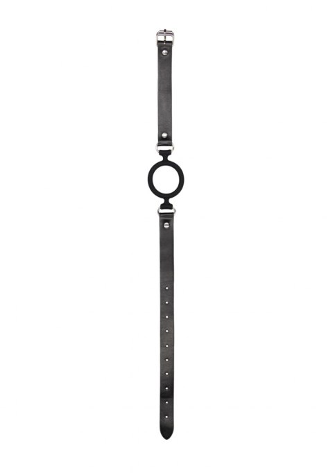 SILICONE RING GAG - WITH ADJUSTABLE BONDED LEATHER STRAPS SILICONE RING GAG - WITH ADJUSTABLE BONDED LEATHER STRAPS