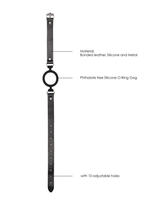 SILICONE RING GAG - WITH ADJUSTABLE BONDED LEATHER STRAPS SILICONE RING GAG - WITH ADJUSTABLE BONDED LEATHER STRAPS