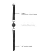 SOLID BALL GAG - WITH BONDED LEATHER STRAPS